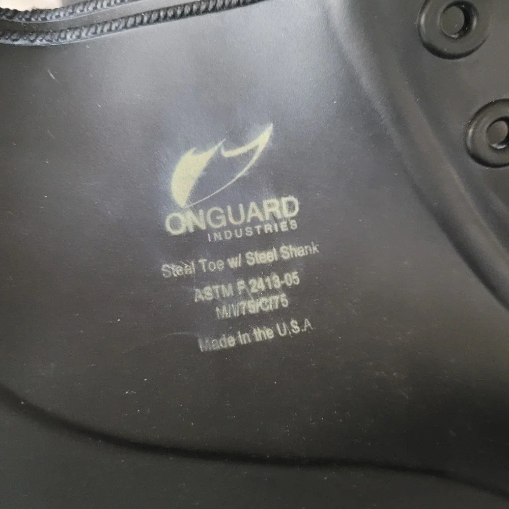 Onguard 86304 Men's 6" PVC Steel Toe Work Boots Black NWT Size 11 - Picture 2 of 10